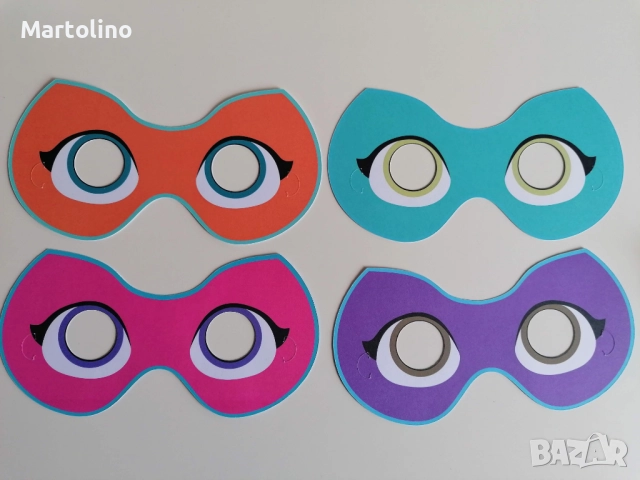 Картонена торта Супер котета и маски, снимка 2 - Други - 52864230