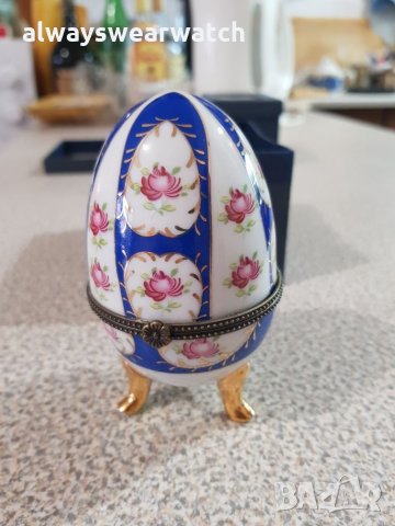 Декоративни порцеланови яйца - кутийка Limoges / Лимош - ръчна изработка - 2 бр., снимка 7 - Колекции - 27969255