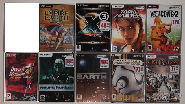 Игри за компютър, PC games, Оригинални игри за PC DVD/CD от 1 до 5 €