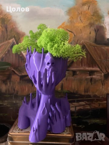 Разтапяща се жена - декоративна саксия/кашпа , снимка 3 - Саксии и кашпи - 40398380