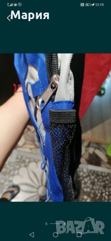 Нова синя раничка с множество джобчета и стабилни дръжки за спорт или за детска количка , снимка 5 - Други ценни предмети - 33030303