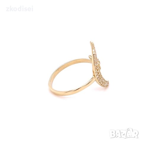 Златен дамски пръстен 2,03гр. размер:57 14кр. проба:585 модел:20210-3, снимка 3 - Пръстени - 43370581