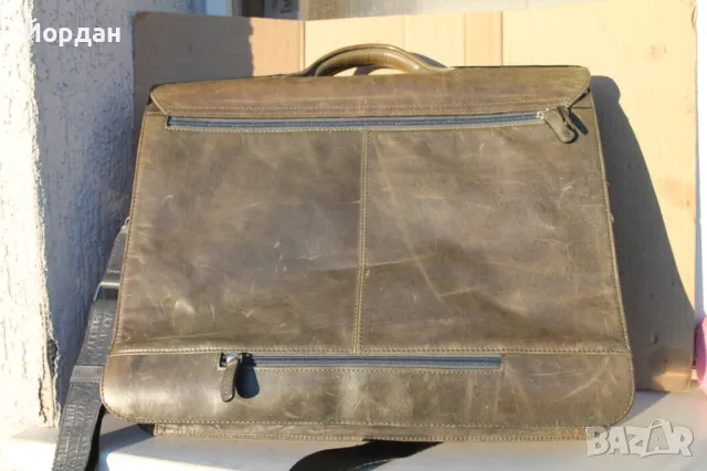 Кожена чанта ''Picard'' маслено зелено, снимка 9 - Други ценни предмети - 48103028