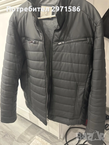 кожено палто, снимка 2 - Якета - 52846412