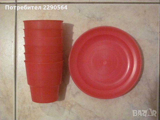 Комплект от 6 чинийки и 6 чаши - България, снимка 6 - Други - 35366331