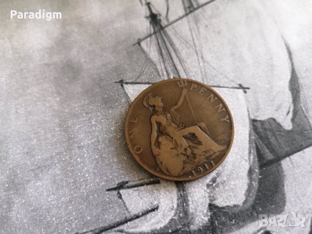 Монета - Великобритания - 1 пени | 1911г.