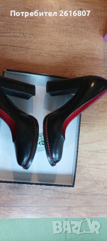 Дамски обувки черни 37, снимка 6 - Дамски обувки на ток - 44874758