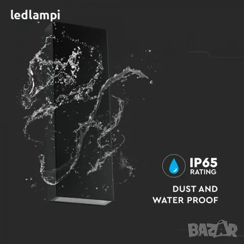 LED Стенен Осветител 8W Неутрално Бяла Светлина IP65, снимка 4 - Лампи за стена - 50110912