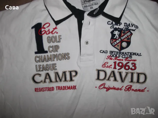 Тениски CAMP DAVID  мъжки,2ХЛ  /бяла,червена,розова/, снимка 4 - Тениски - 50328972