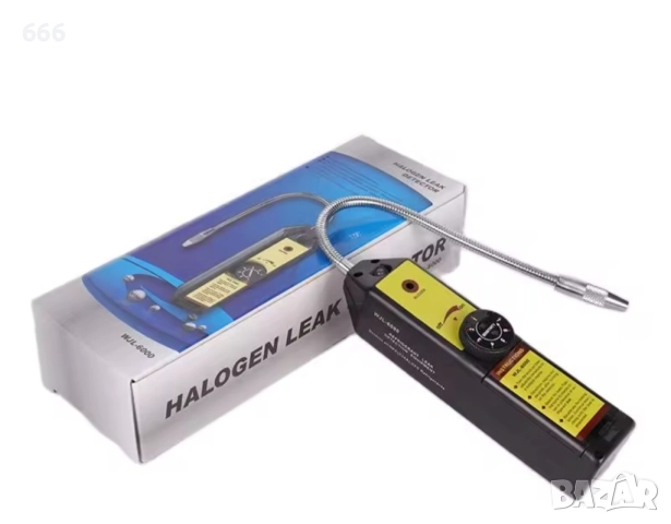 Детектор за течове на фреон, със светлинен индикатор, за халогенни газове, преносим