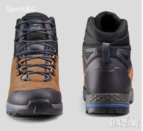 МЪЖКИ НЕПРОМОКАЕМИ КОЖЕНИ ТУРИСТИЧЕСКИ / ТРЕКИНГ ОБУВКИ FORCLAZ MT00 HYB HIGH, снимка 2 - Мъжки ботуши - 51794418