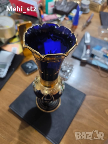 Бохемия ваза., снимка 3 - Антикварни и старинни предмети - 52988052