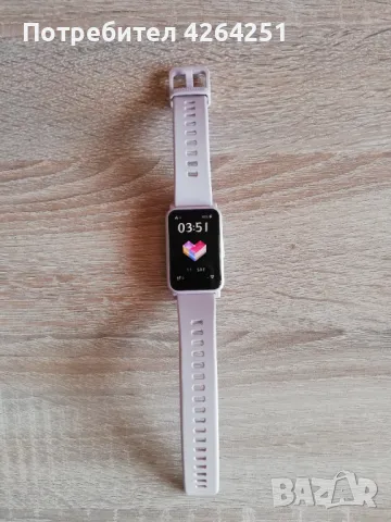 Huawei Band 6 фитнес часовник розов, снимка 2 - Смарт гривни - 47587305