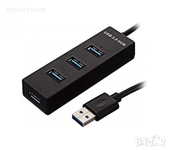 USB Хъб USB3.0 DigitalOne SP00099  -4 изхода черен става и за PS4,  XBox USB Разклонител , снимка 2 - Други - 35042840