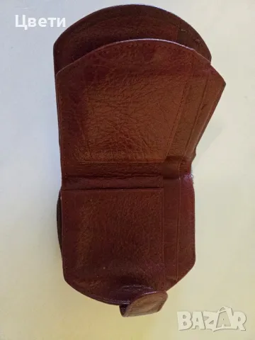 Портфейл естествена кожа 20 лв бордо, снимка 8 - Портфейли, портмонета - 49660060