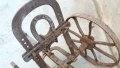 отличен възрожденски колесар, теглич за рало плуг, снимка 12