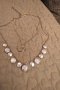  Позлатена сребърна огърлица с естествени перли  разпродажба , снимка 2