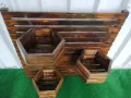 Дървени цветарници декоративно пано за стена с щайги , снимка 11