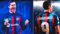 LEWANDOWSKI 2023 BARCELONA детски екип 44лв Екип + Топка 72лв, снимка 5