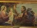 Винтидж картина,икона Светото семейство, Исус, Мария и Йосиф. , снимка 9