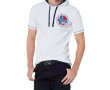 Бяла памучна мъжка спортна блуза Nebulus - 2XL, снимка 1 - Спортни дрехи, екипи - 43116557