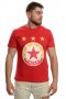 Нова мъжка тениска с дигитален печат на футболния отбор ЦСКА (CSKA) в червен цвят, снимка 8