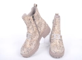 ЗИМА '25'26! Подплатени бежови дамски боти, снимка 2