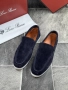 Loro Piana Мъжки Тъмно Сини Обувки Естествена Кожа Лоро Пиана Код E831, снимка 3