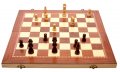 Комплект за игра, Шах и табла, Дървени, 29х29 см
