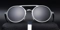 2 цвята Дизайнерски ретро метални слънчеви очила Steampunk Unisex 2023, снимка 3