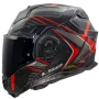 Каска LS2 Advant X Carbon helmet Future II red black, снимка 2