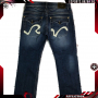 $138 Мъжки дънки Rivet De Cru Men's 32x33 Straight Leg Jeans Distressed