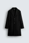 Zara черно палто, снимка 1