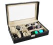 Луксозна кутия за съхранение на часовници и очила, снимка 1 - Декорация за дома - 43122183