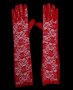 Дълги дантелени червени ръкавици, снимка 2
