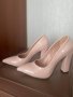 Бежеви обувки, 37 номер, снимка 1 - Дамски елегантни обувки - 32578101