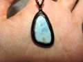925 сребърно колие с ларимар, снимка 3