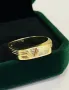 Пръстен жълто злато и брилянт Unisex, снимка 12