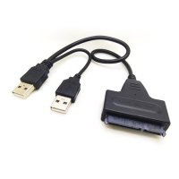 Адапторен кабел USB 2.0 към SATA Кабел Преходник Адаптор ЮСБ Външен Твърд Диск SSD  , снимка 8 - Други - 26809835