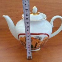 Руски порцелан лфз чайник и латиера , снимка 15 - Антикварни и старинни предмети - 28623080