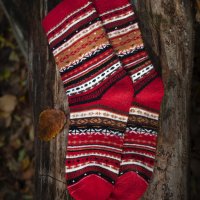 Перуански чорапи от вълна на алпака различни цветове, снимка 4 - Дамски чорапи - 42932591