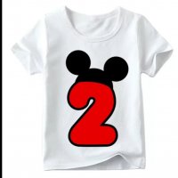 Детска тениска за рожден ден,мики 2, снимка 1 - Детски тениски и потници - 26678941