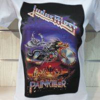 Нова дамска тениска с дигитален печат на музикалната група Judas Priest - Painkiller , снимка 6 - Тениски - 37176575