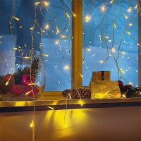 Коледна LED светлинна завеса, снимка 3 - Декорация за дома - 42961576
