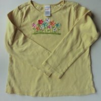 жълта блузка с цветя, снимка 1 - Детски тениски и потници - 37542051