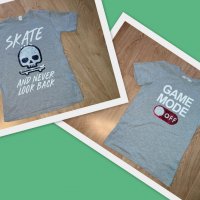 Skate H&M 10/12 г. тениска с интерактивен мотив двулицеви пайети, снимка 1 - Детски тениски и потници - 38250005