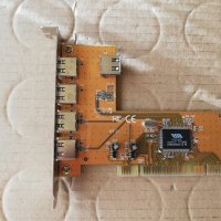 PCI 5-Port USB2.0 Expansion Controller Card Q-TEC VER:2.1, снимка 1 - Други - 33855541