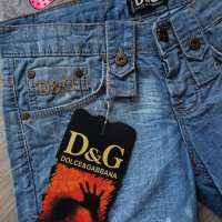 НОВИ къси дамски дънкови панталонки на D&G на намаление , снимка 2 - Къси панталони и бермуди - 28224326