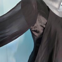 "Малка черна рокля" или туника / копринен сатен и органза / "ISL" Ив Сен Лоран, снимка 9 - Рокли - 18008668