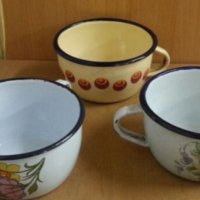 емайлирани купички чаши, снимка 4 - Антикварни и старинни предмети - 23915635